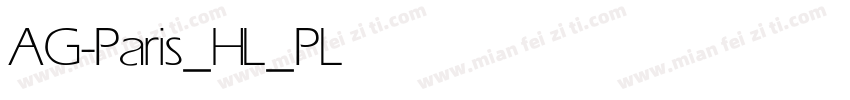 AG-Paris_HL_P Light字体转换